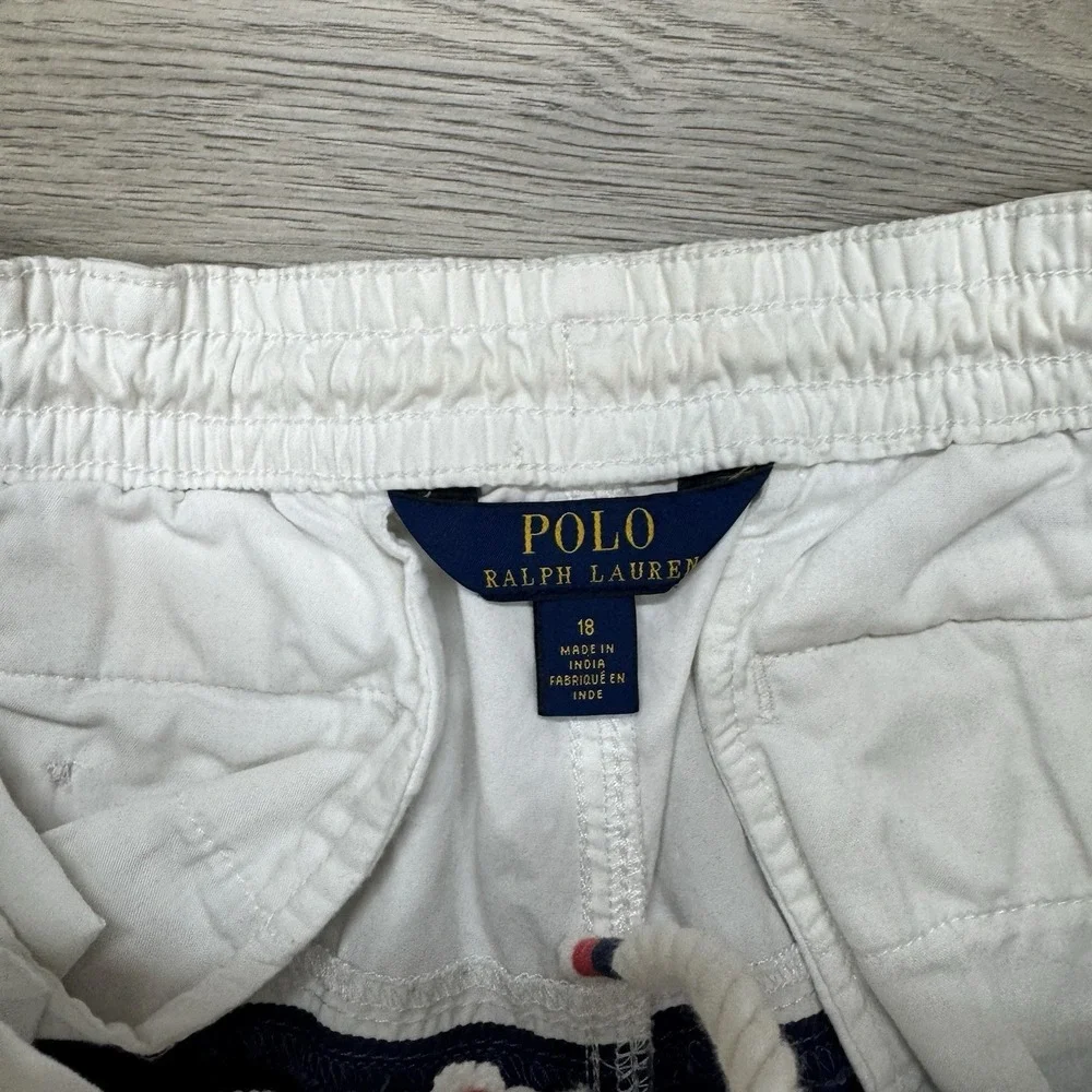 Polo Ralph Lauren Blue Star Bathing Suit Boys Sz 18 Prep Beach‎ Resort